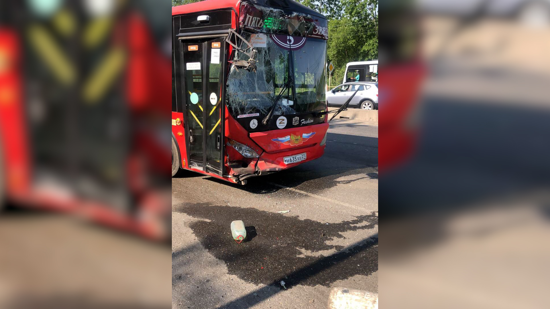 Семь человек пострадали в ДТП с двумя автобусами в Хабаровске | Телеканал 