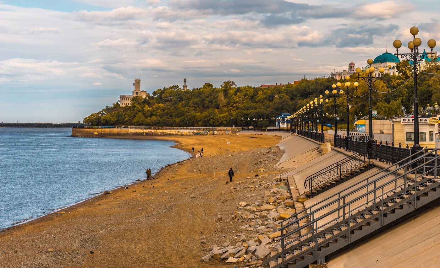 В хабаровске есть море