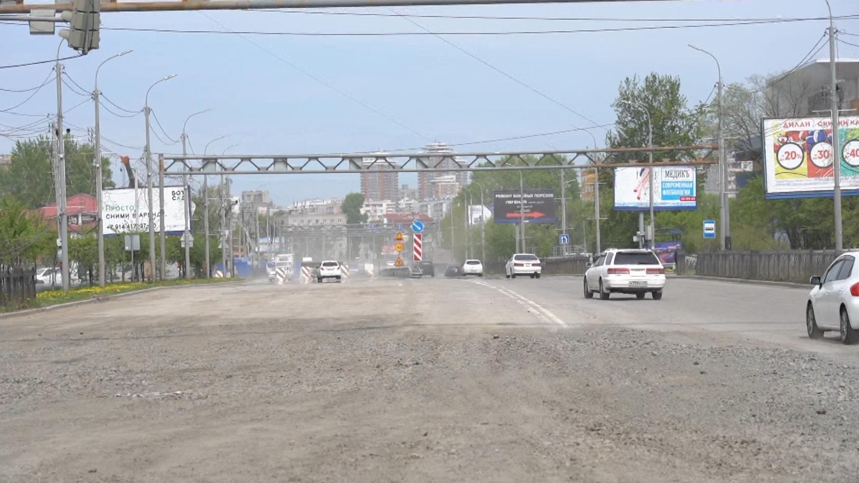 Четырёхполосное движение на улице Павла Морозова в Хабаровске запустят 28  мая | 23.05.2022 | Хабаровск - БезФормата