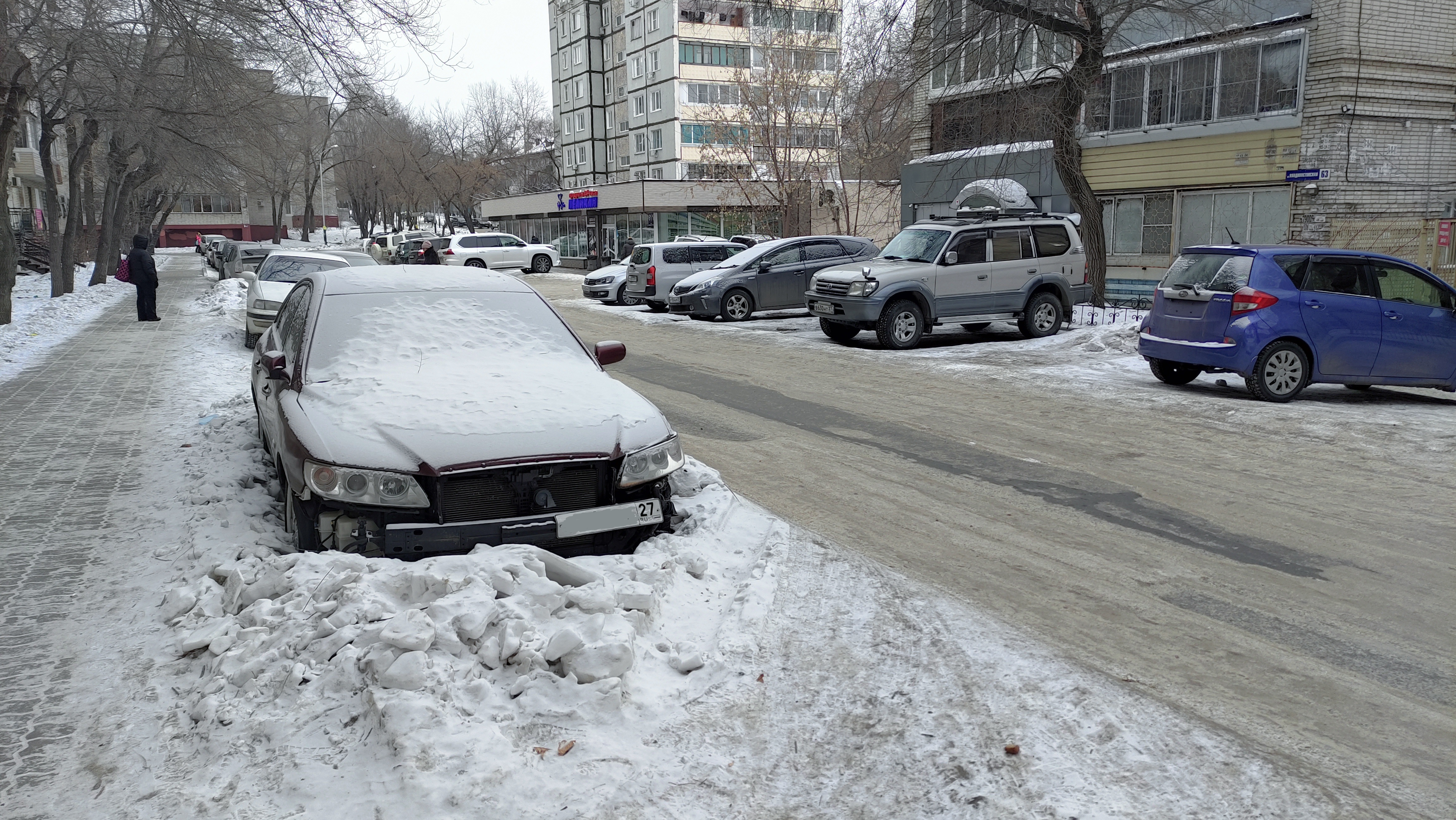 Улицу Владивостокскую в Хабаровске будут чистить от снега | 19.01.2023 |  Хабаровск - БезФормата